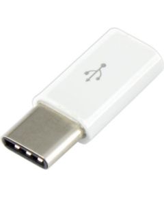 Sbox Micro USB 2.0 F. -> TYPE C M. white AD.USB-C W