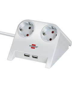 Brennenstuhl Desktop-Power USB-Charger 2x Power 2x USB - white