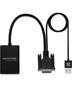 PROMATE proLink-V2H VGA to HDMI Converter / USB Audio Адаптер