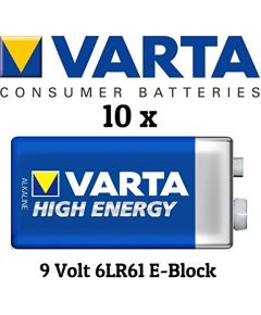 Varta High Energy 6LR61-PP3, alkaline, 9V (4922-101-401)