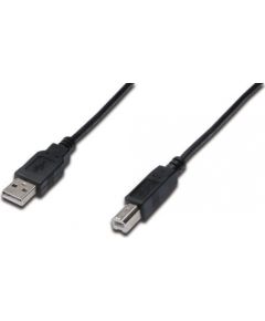 ASSMANN USB connection cable type A - B M/M 1.0m USB 2.0 suitable bl