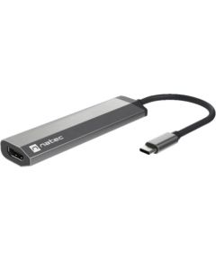 NATEC Fowler Slim Wired USB 3.2 Gen 1 (3.1 Gen 1) Type-C Black, Chrome