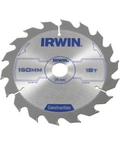Griešanas disks kokam Irwin; 150x2,5x20,0 mm; Z18