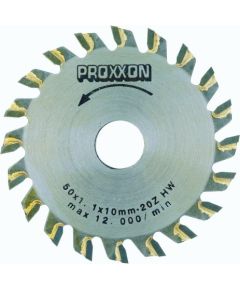 Zāģripa ar cietmetālu Proxxon; 50x1x10,0 mm; Z20