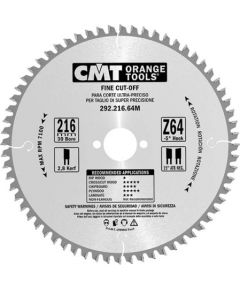 Griešanas disks kokam CMT 292; 190x2,6x16; Z40; 15°