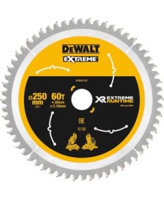 Griešanas disks kokam DeWalt DT99573-QZ; 250x30 mm; 60T