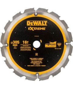 Griešanas disks šķiedru cementam DeWalt DT1475-QZ; 16T; 305 mm