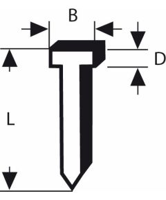Naglas Bosch; 1,8x1,45x14 mm; 1000 gab.; tips 48