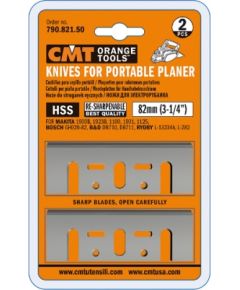 Ēveles asmeņi CMT 790.821.50; 82x29x3 mm; HSS; 2 gab.