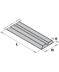 Ēveles asmeņi CMT 790.805.00; 80,5x5,9x1,2 mm; HWM; 10 gab.