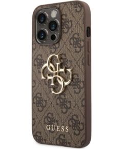 Guess  
       Apple  
       iPhone 14 Pro Metal Logo Case 
     Brown