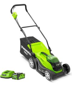 Zāles pļāvējs Greenworks G40LM35K2; 40 V; 1x2,0 Ah akum.