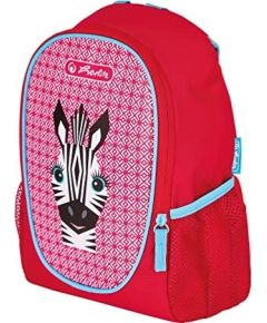 Herlitz Rookie Cute Animals Zebra, backpack (red/pink)
