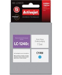 Activejet AB-1240CR ink for Brother printer; Brother LC1220C/LC1240C replacement; Premium; 7.5 ml; cyan