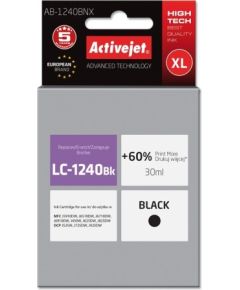 Activejet AB-1240BNX ink for Brother printer; Brother LC1220Bk/LC1240Bk replacement; Supreme; 30 ml; black