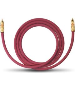 OEHLBACH Art. No. 2054 NF 214 SUB SUBWOOFER RCA PHONO CABLE Bordeaux 2m Art. No. 2054