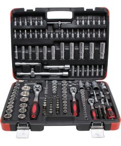 Bgs Technic BGS Instrumentu komplekts Socket Set 1/4",3/8",1/2" Drive 172pc