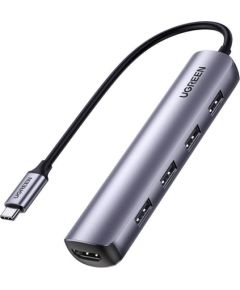 Adapter Hub UGREEN,  USB_C to 4x USB 3.0, HDMI,