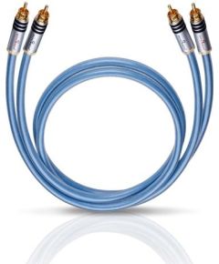 OEHLBACH Art. No. 13200 XXL® SERIES 2 LF AUDIO RCA PHONO CABLE 2 x 1.0m Art. No. 13200