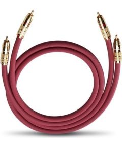 OEHLBACH Art. No. 2041 NF 214 MASTER LF AUDIO RCA PHONO CABLE 2 x 1m Bordeaux Art. No. 2041