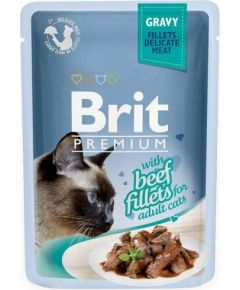 BRIT Premium Gravy Beef - wet cat food - 85g