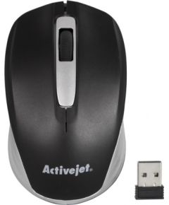 Activejet AMY-313 wireless computer mouse (optical; 1200 DPI; black)