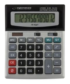 Esperanza ECL103 calculator Desktop Basic Black, Gray