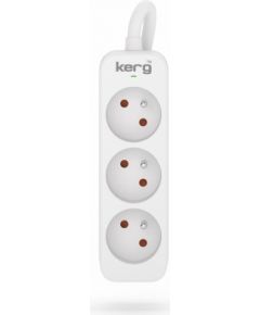 Hsk Data Kerg M02390 3 Earthed sockets  - 10m power strip with 3x1,5mm2 cable, 16A