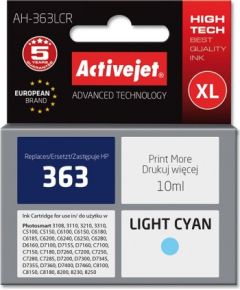 Activejet Ink Cartridge AH-363LCR for HP Printer, Compatible with HP 363 C8774EE;  Premium;  10 ml;  bright blue.