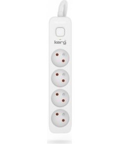 Hsk Data Kerg M02397 4 Earthed sockets  - 5.0m power strip with 3x1,5mm2 cable, 16A