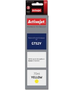 Activejet AH-GT52Y ink (replacement for HP GT-52Y M0H56AE; Supreme; 70 ml; yellow)