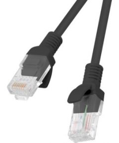 Lanberg PCU6-10CC-0100-BK networking cable Black 1 m Cat6 U/UTP (UTP)