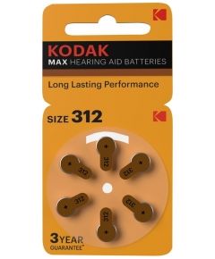 Kodak Hearing Aid 312 Single-use battery Zinc-Air