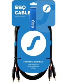 SSQ RCARCA2 SS-1432 Cable 2x RCA - 2x RCA 2 m Black