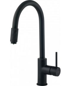 KITCHEN MIXER WITH SWIVEL SPOUT AND CONNECTION TO WATER FILTER DEANTE BLACK ASTER