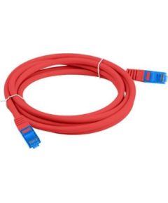 LANBERG PATCHCORD S/FTP CAT.6A 1.5M RED LSZH