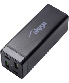 Akyga AK-CH-17 mobile device charger Black Indoor