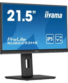 IIYAMA XUB2293HS-B5 21.5inch ETE IPS-panel 1920x1080 250cd/m2 3ms HDMI DP Speakers 15cm Height adj Stand