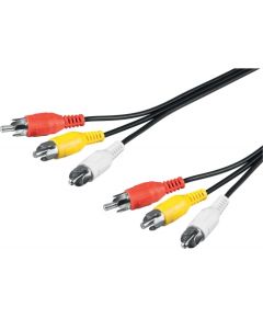 goobay Cable 3xCinch -> 3xCinch 2m