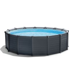 Baseins Frame Pool Set Graphite 478 x 124cm; 126384GS INTEX