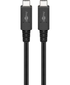 Goobay USB-C cable USB 4.0 generation 3x2 (black, 0.8 meters)