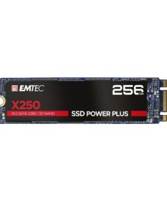 Emtec X250 SSD Power Plus 256 GB Solid State Drive (SATA 6 GB / s, M.2)