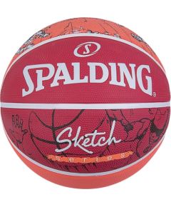 Basketbola Bumba SPALDING SKETCH JUMP S.7 RED WHITE