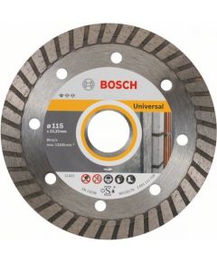 Dimanta griešanas disks Bosch PROFESSIONAL FOR UNIVERSAL TURBO; 115 mm