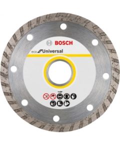 Dimanta griešanas disks Bosch ECO for Universal Turbo; 125x22,23 mm; 10 gab.