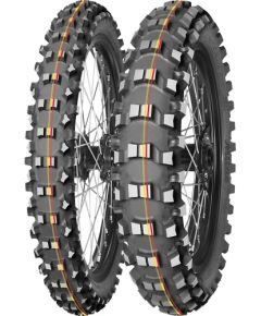 70/100-19 Mitas TERRA FORCE-MX SM 42M TT CROSS MID SOFT Front SOFT TO MEDIUM red & yellow NHS