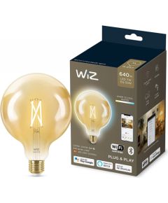 WiZ Whites LED Bulb Filament Amber G125 E27 (replaces 50 Watt)