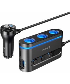 Swissten Auto Lādētājs 2x USB-C PD / 1x USB-A QA 3.0 / 3x CL