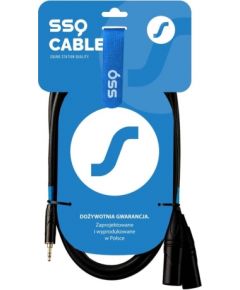 SSQ MIXLR1 SS-1816 Cable Jack Stereo 3,5 mm - 2x XLR 1 m Black