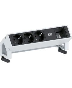 Bachmann DESK 2 902.200 - black / white, 1x custom module, 2 power strip